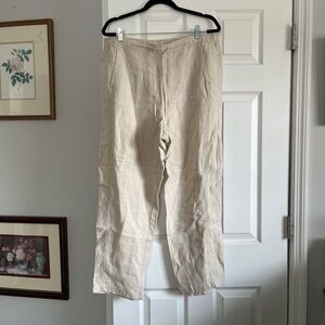 Orvis Linen Light Beige Linen pants